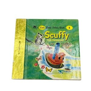 LITTLE LITTLE GOLDEN BOOK SCRUFFY THE TUGBOAT #5 CLASSIC CHILDREN’S STORY